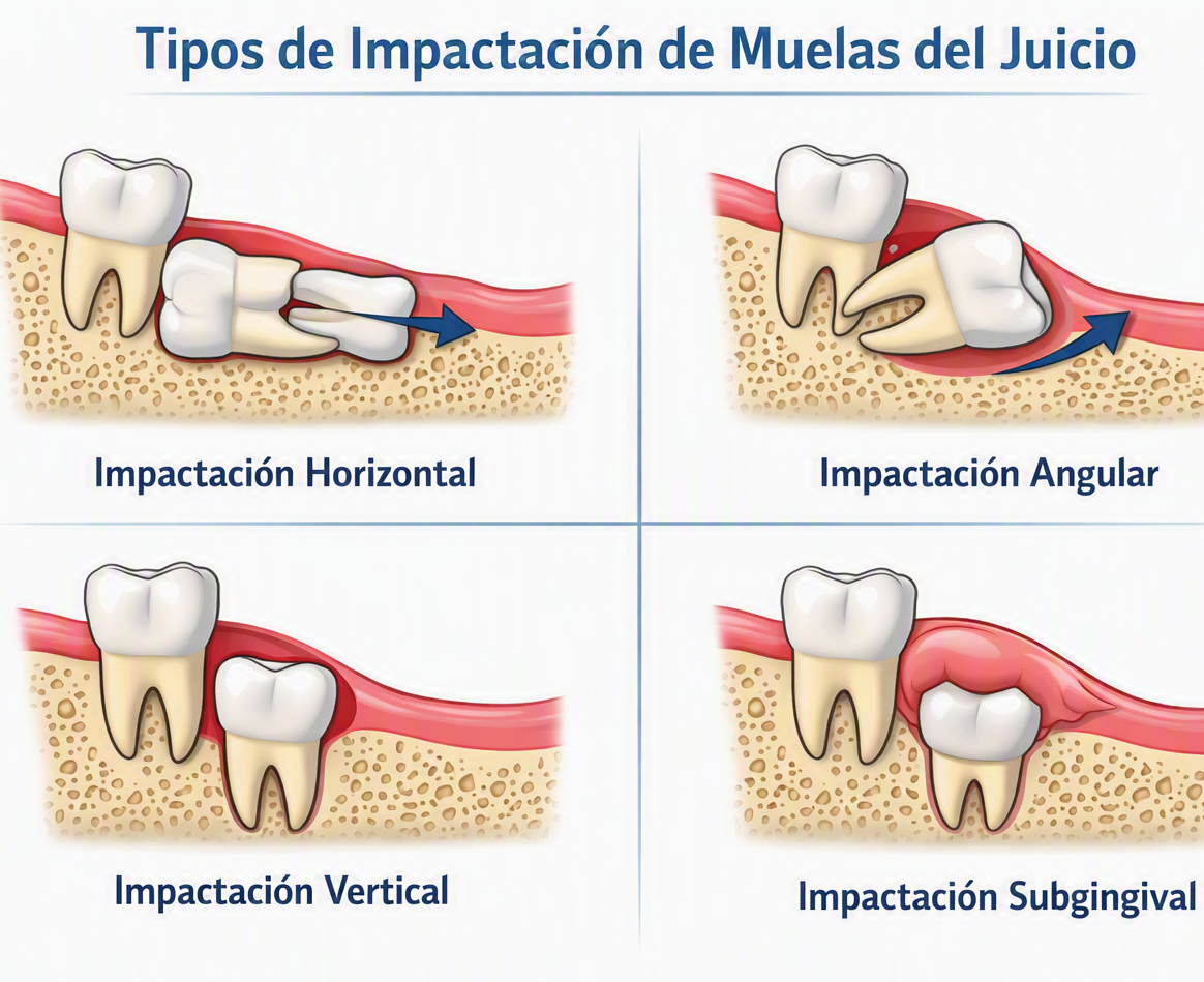 Tipos de Impactacion de Muelas del Juicio